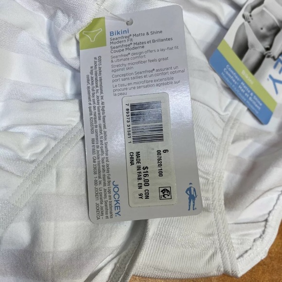 3 - Size 6 jockey bikini comfies matte and shine Modern Fit Seamfree Microfiber - Picture 3 of 3